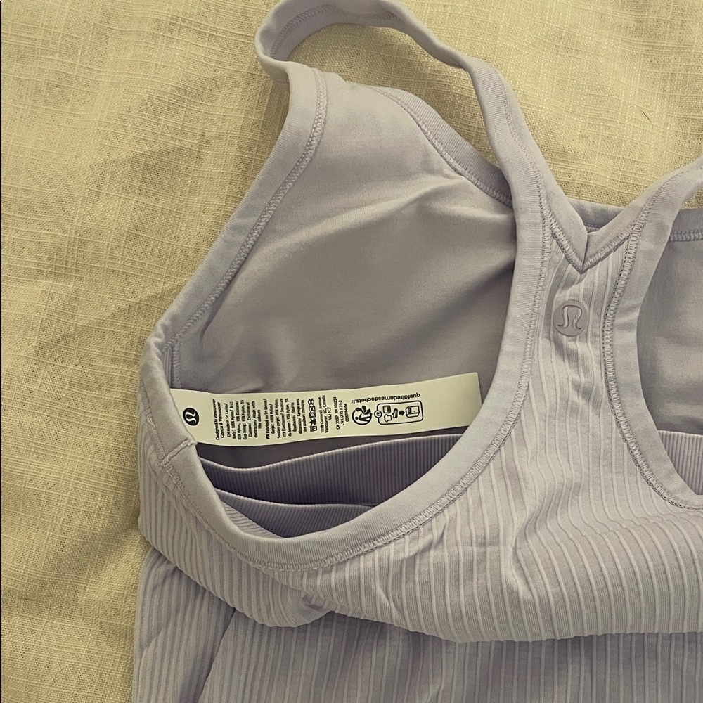 Lululemon Lavender Ribbed Tank Top - Picture 4 of 4